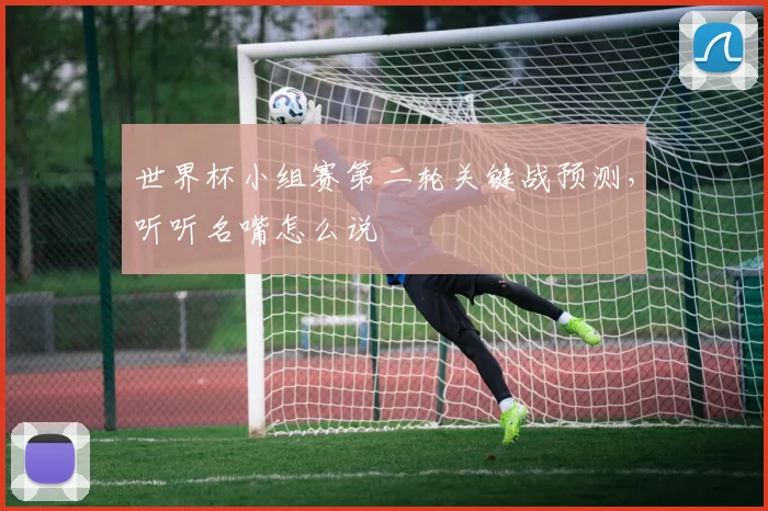世界杯小组赛第二轮关键战预测，听听名嘴怎么说